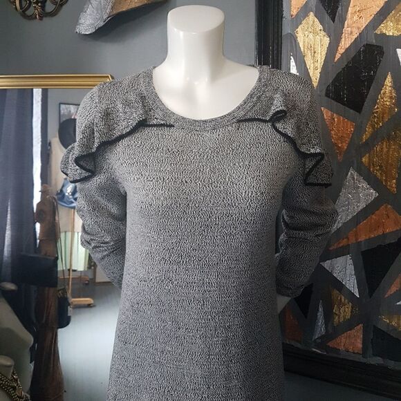 Dalia Ruffled Sweater Dress  - Picture 4 of 9